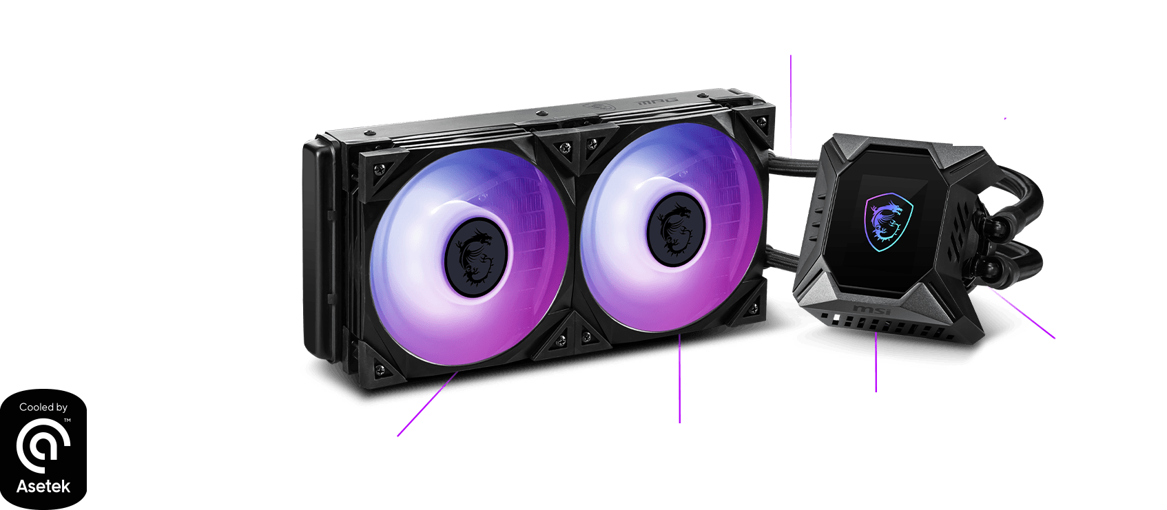 msi CoreLiquid K240 with Asetek